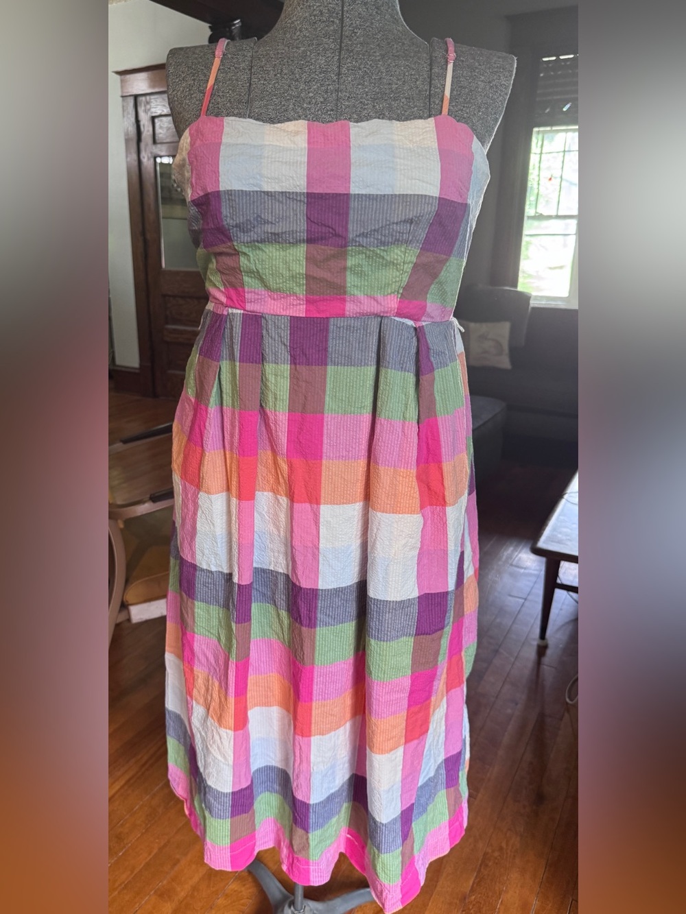 Kate Spade for Target Pastel Searsucker Sundress with Spaghetti straps in GUC M
